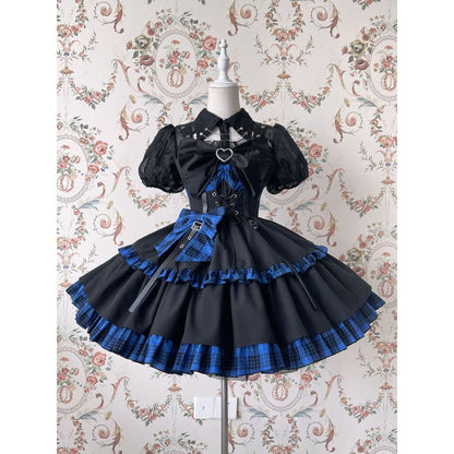 [Reservation] Gothic Punk Lolita Dress SP17561 - Harajuku Kawaii Fashion Anime Clothes Fashion Store - SpreePicky