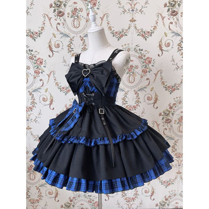 [Reservation] Gothic Punk Lolita Dress SP17561 - Harajuku Kawaii Fashion Anime Clothes Fashion Store - SpreePicky