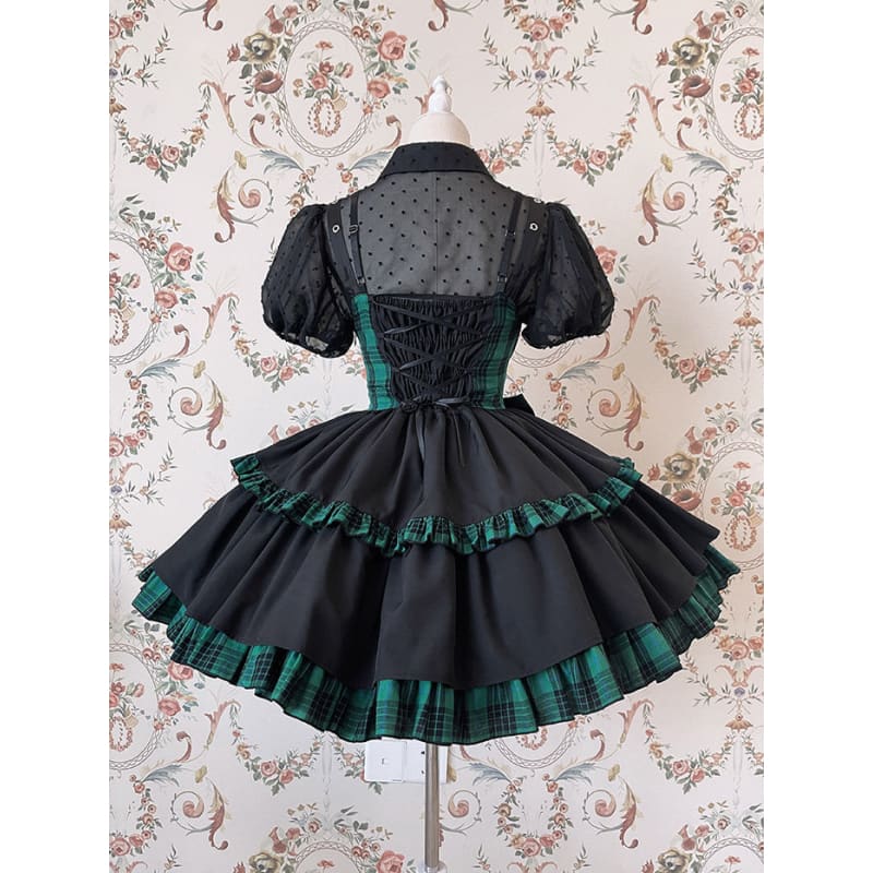 [Reservation] Gothic Punk Lolita Dress SP17561 - Harajuku Kawaii Fashion Anime Clothes Fashion Store - SpreePicky