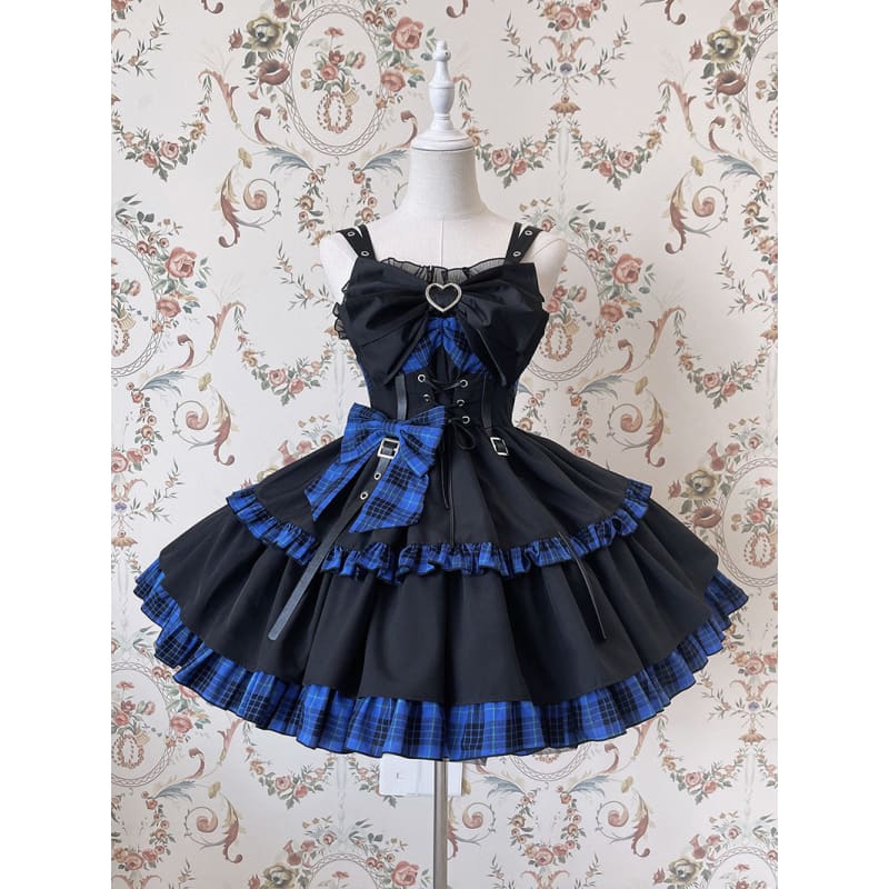 [Reservation] Gothic Punk Lolita Dress SP17561 - Harajuku Kawaii Fashion Anime Clothes Fashion Store - SpreePicky