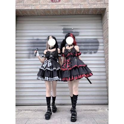 [Reservation] Hot Jane Punk Lolita Dress SP17560 - Harajuku Kawaii Fashion Anime Clothes Fashion Store - SpreePicky