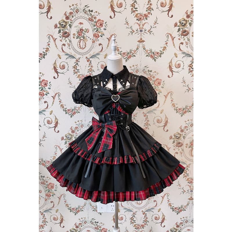 [Reservation] Hot Jane Punk Lolita Dress SP17560 - Harajuku Kawaii Fashion Anime Clothes Fashion Store - SpreePicky