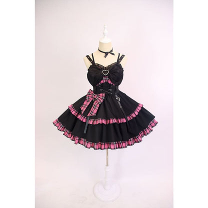 [Reservation] Hot Jane Punk Lolita Dress SP17560 - Harajuku Kawaii Fashion Anime Clothes Fashion Store - SpreePicky