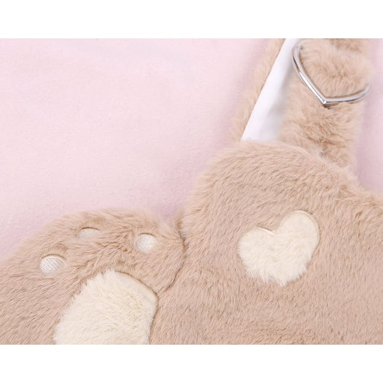 [Reservation] Super Cute Plush Bear/Cat Suspender Dress