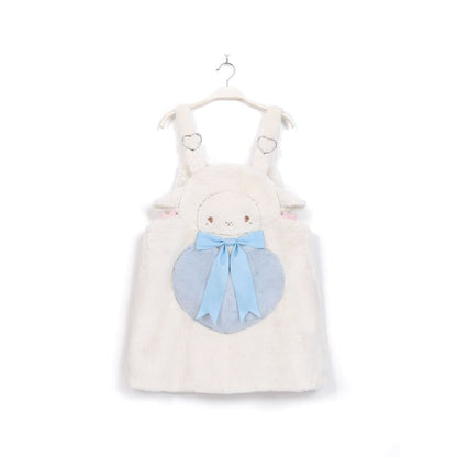 [Reservation] Super Cute Plush Bear/Cat Suspender Dress