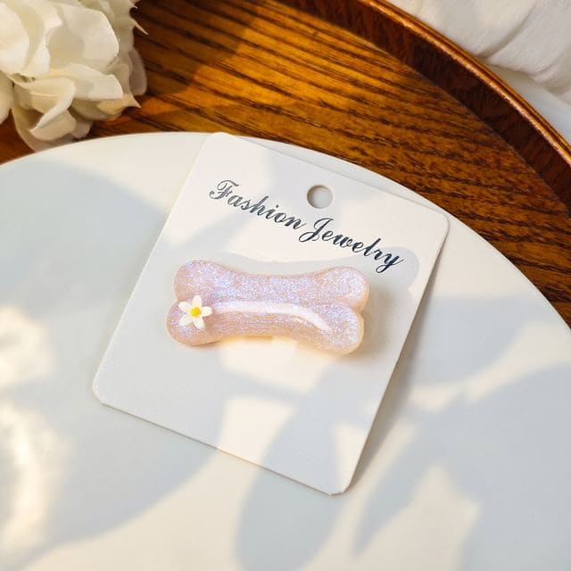 Resin Hair Clip / Hair Pin - Hair Clip - F454-7 - Light