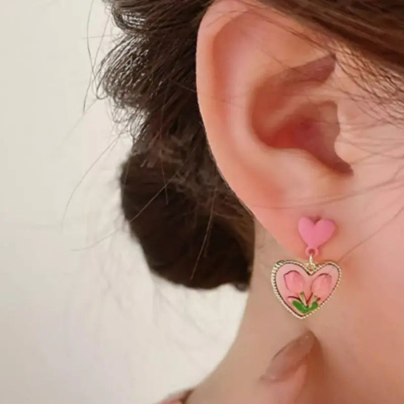 Kawaii Aesthetic Y2K Cute Fairy Retro Flowers Earrings MK Kawaii Store