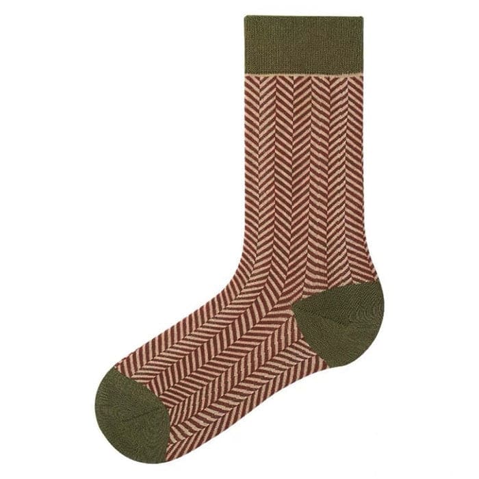 Retro Plaid Pattern Socks - 2 - Socks