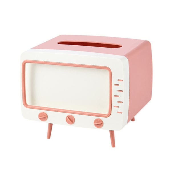 Retro TV Phone Holder - Standart / Pink