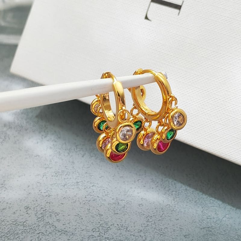 Rhinestone Alloy Chandelier Earring