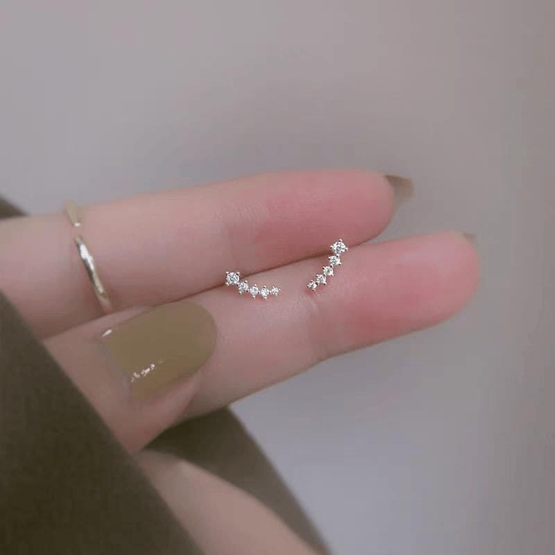 Rhinestone Alloy Crawler Earring