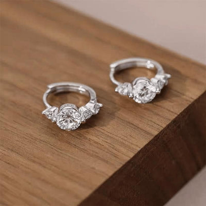 Rhinestone Alloy Stud Earring