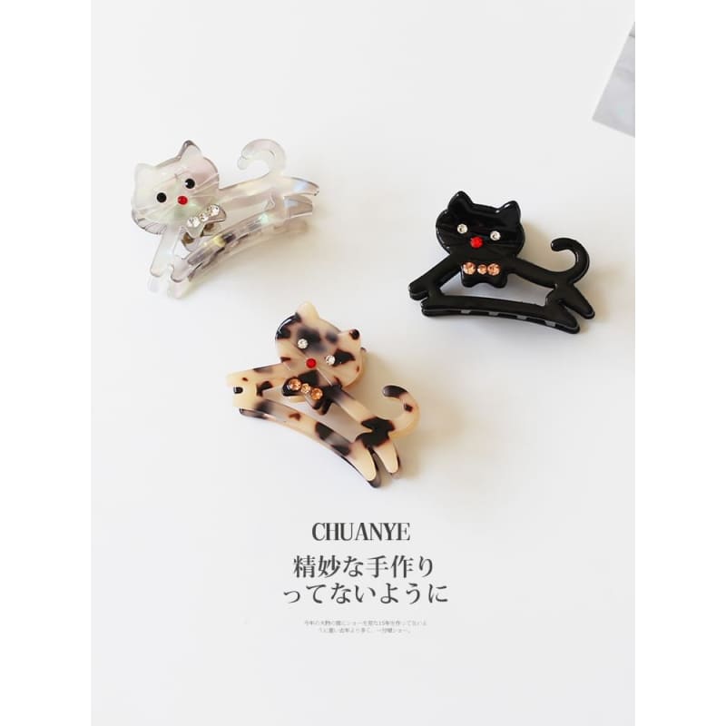 Rhinestone Cat Hair Claw