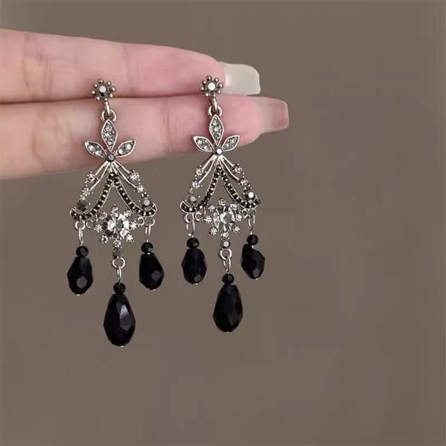 Rhinestone Drop Earring / Necklace - GB0244 - Earring - 1