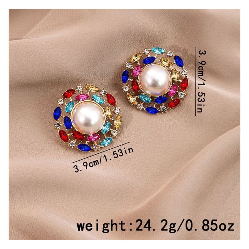 Rhinestone Drop Earring / Stud Earring