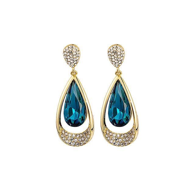 Rhinestone / Faux Cat Eye Stone / Alloy Earring (various