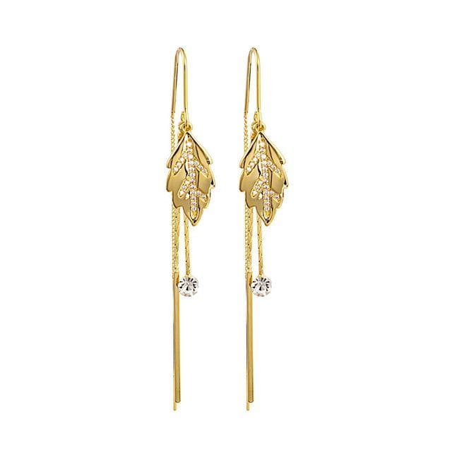 Rhinestone / Faux Cat Eye Stone / Alloy Earring (various