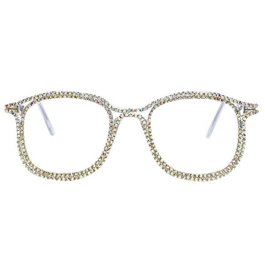 Rhinestone Glasses - Standart / Gold - Glasses