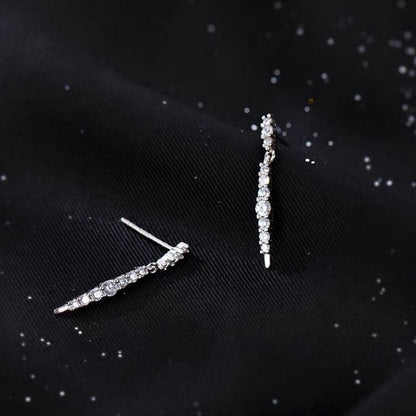 Rhinestone Threader Earring