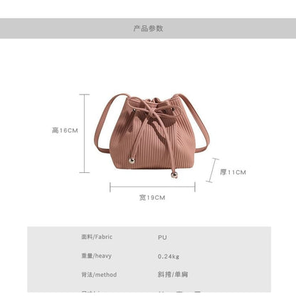 Ribbed Bucket Bag