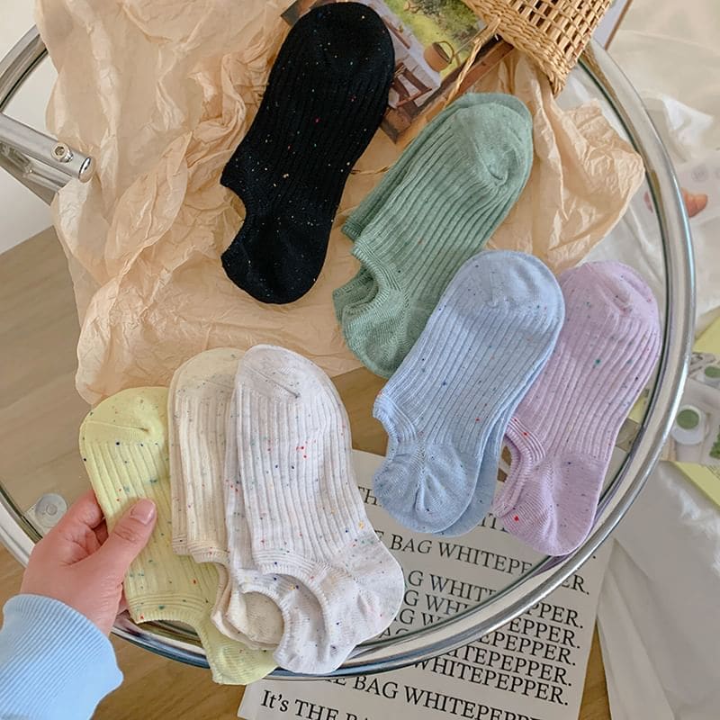 Ribbed No Show Socks Set