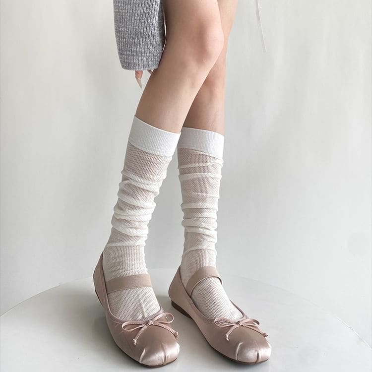 Ribbon Accent Socks / Set