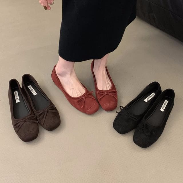 Ribbon Balletcore Flats