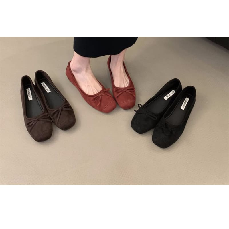 Ribbon Balletcore Flats