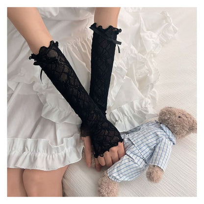 Ribbon Lace Arm Sleeves