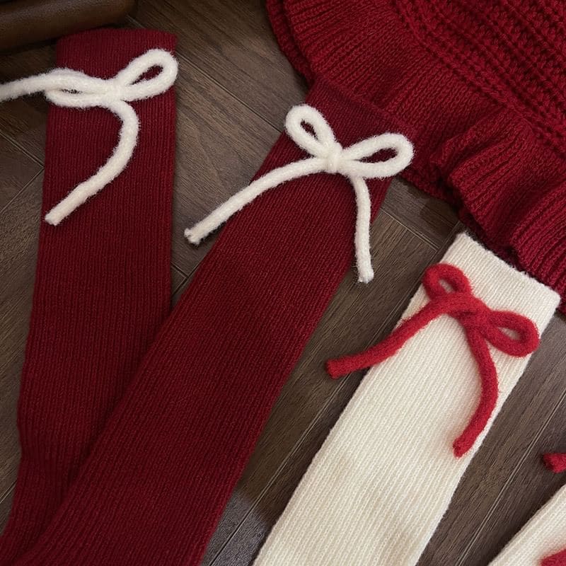 Ribbon Long Socks