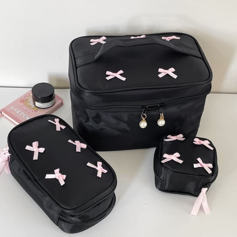 Ribbon Makeup Bag / Pencil Case / Pouch (Various Designs)