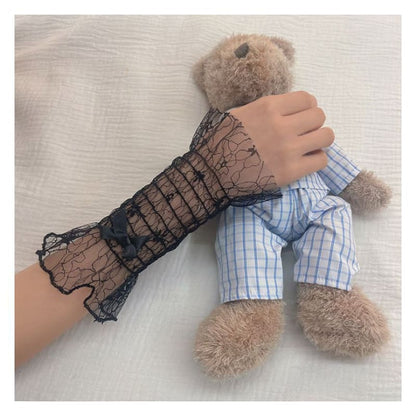 Ribbon Mesh Arm Sleeves