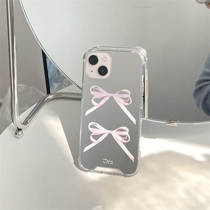 Ribbon Mirrored Phone Case - iPhone 15 Pro Max / 15 Pro