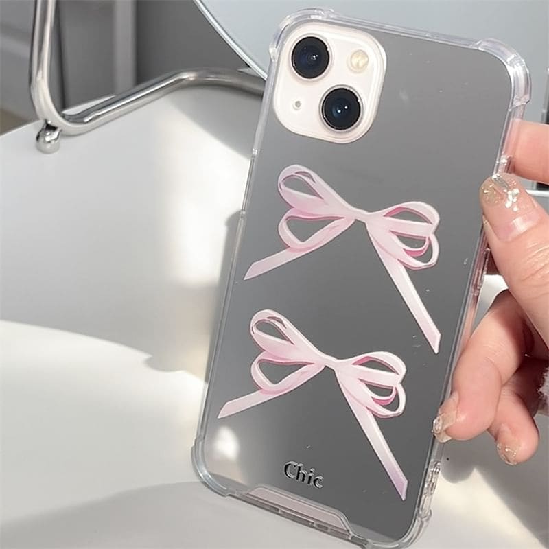 Ribbon Mirrored Phone Case - iPhone 15 Pro Max / 15 Pro