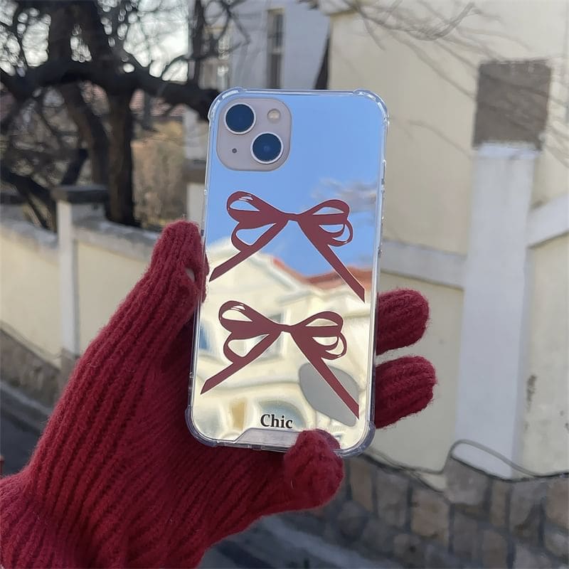 Ribbon Mirrored Phone Case - iPhone 15 Pro Max / 15 Pro