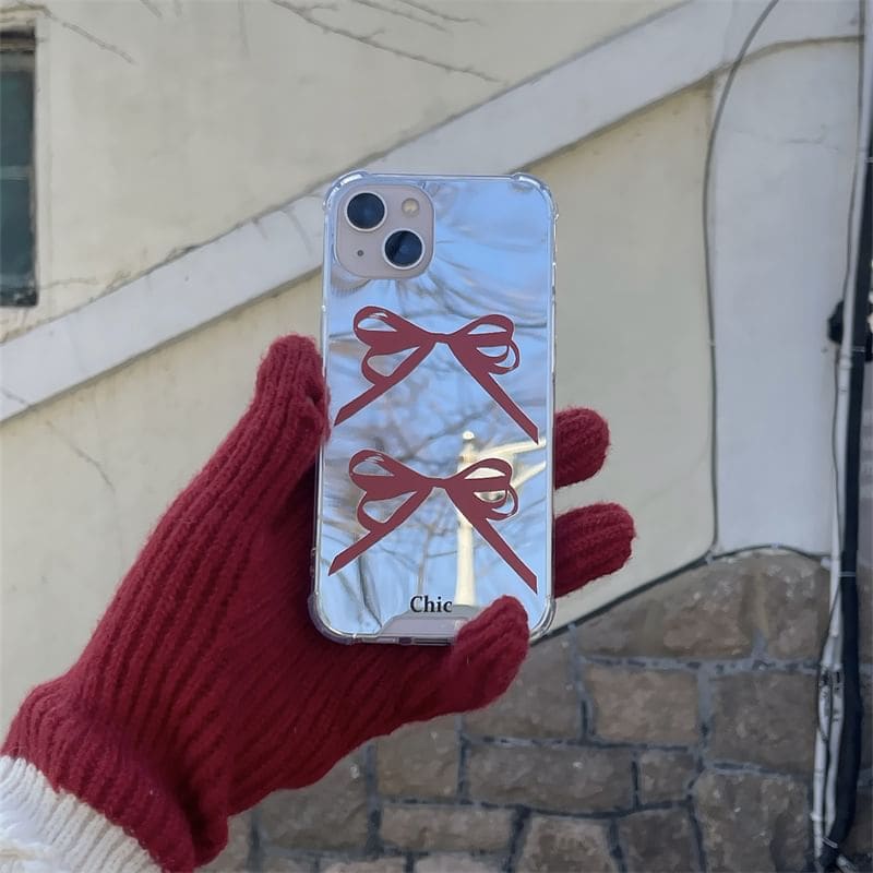 Ribbon Mirrored Phone Case - iPhone 15 Pro Max / 15 Pro