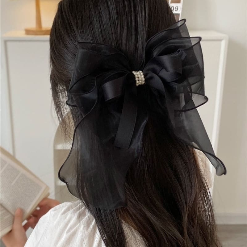 Ribbon Organza Hair Clip