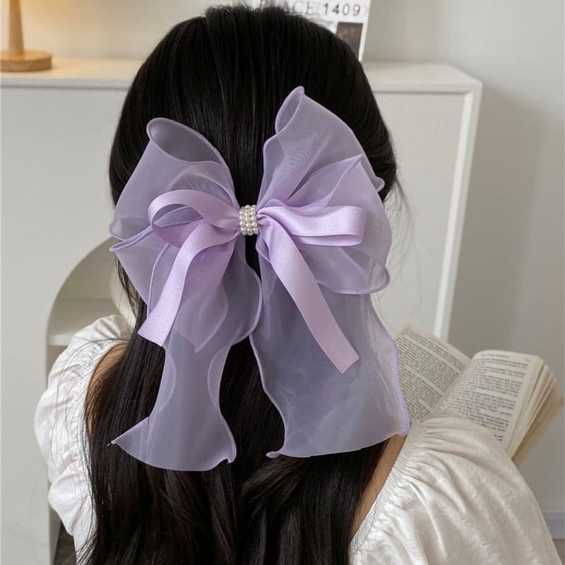 Ribbon Organza Hair Clip