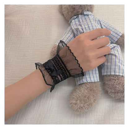 Ribbon Organza Wrist Cuffs