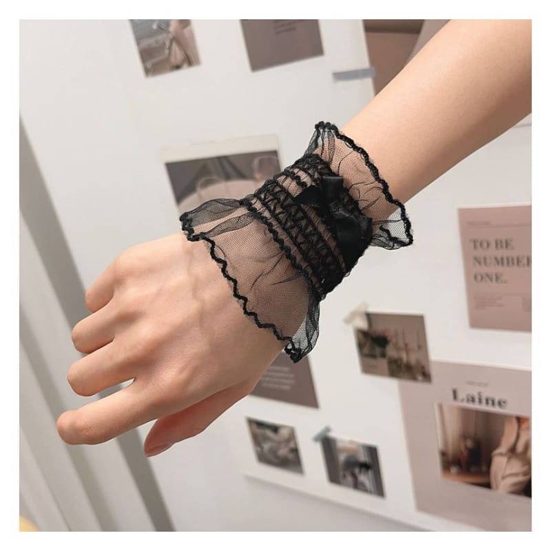 Ribbon Organza Wrist Cuffs