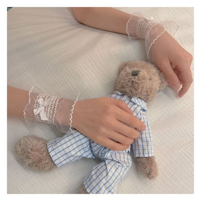 Ribbon Organza Wrist Cuffs