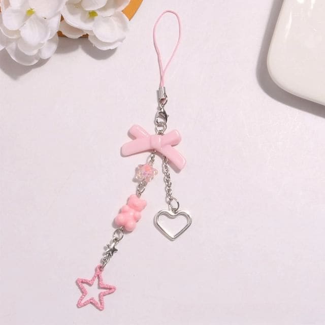 Ribbon Phone Strap / Keychain - Q1487-2 - Phone Strap