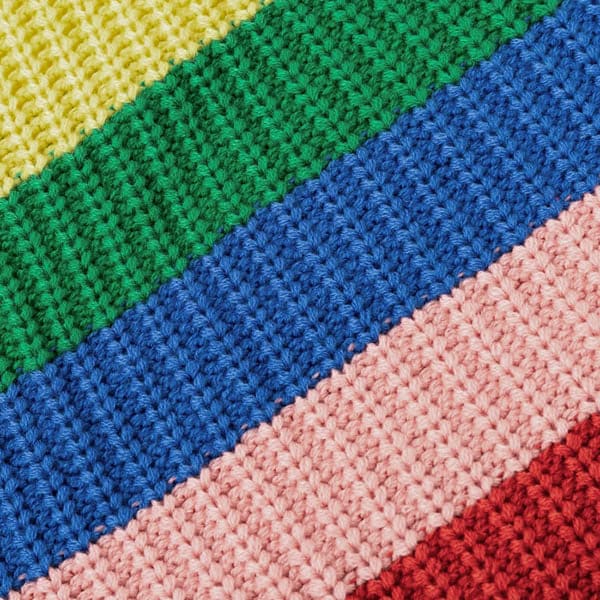 Roll Neck Rainbow Knit Jumper - Free Size / Multi - Sweaters