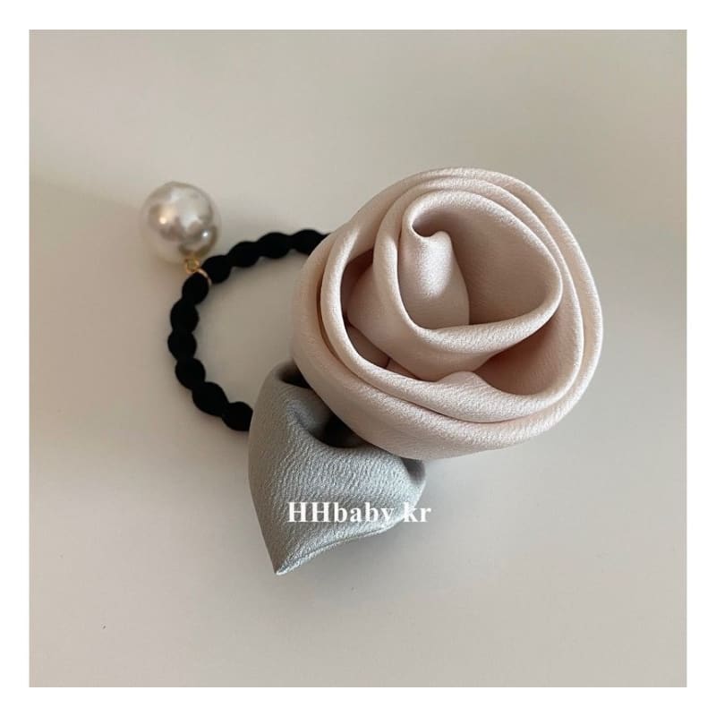 Rose Fabric Hair Tie