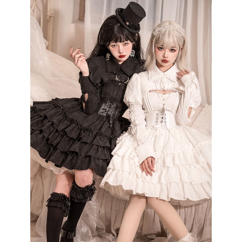 Rose Garden Gothic Lolita Dress/Waistcoat SP17563 - Harajuku Kawaii Fashion Anime Clothes Fashion Store - SpreePicky