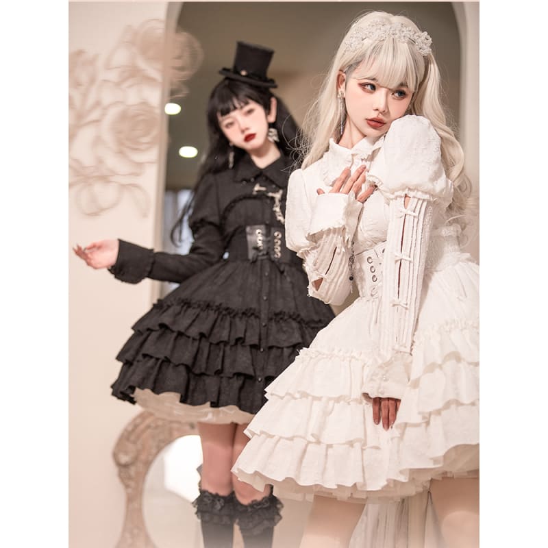 Rose Garden Gothic Lolita Dress/Waistcoat SP17563 - Harajuku Kawaii Fashion Anime Clothes Fashion Store - SpreePicky