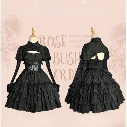 Rose Garden Gothic Lolita Dress/Waistcoat SP17563 - Harajuku Kawaii Fashion Anime Clothes Fashion Store - SpreePicky