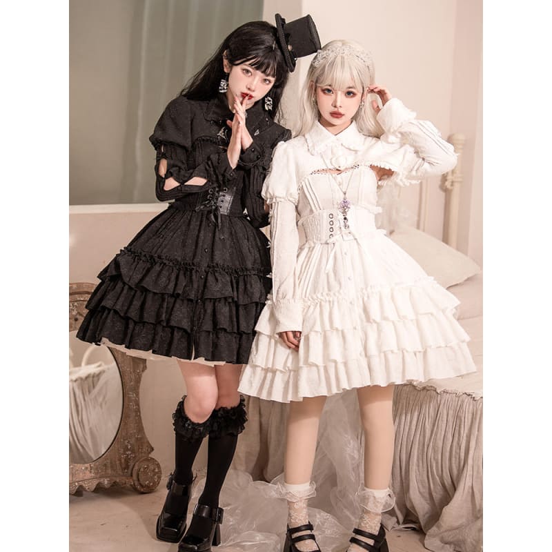 Rose Garden Gothic Lolita Dress/Waistcoat SP17563 - Harajuku Kawaii Fashion Anime Clothes Fashion Store - SpreePicky