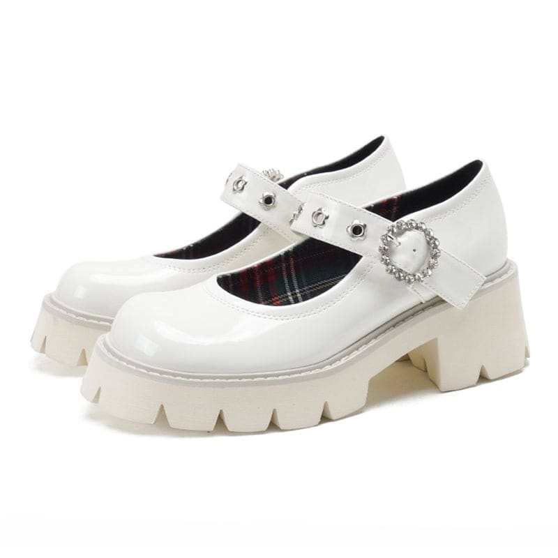 Round Toe Buckle Mary Janes Shoes