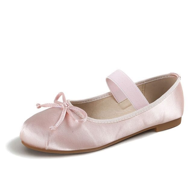 Round Toe Ribbon Flats Egirldoll